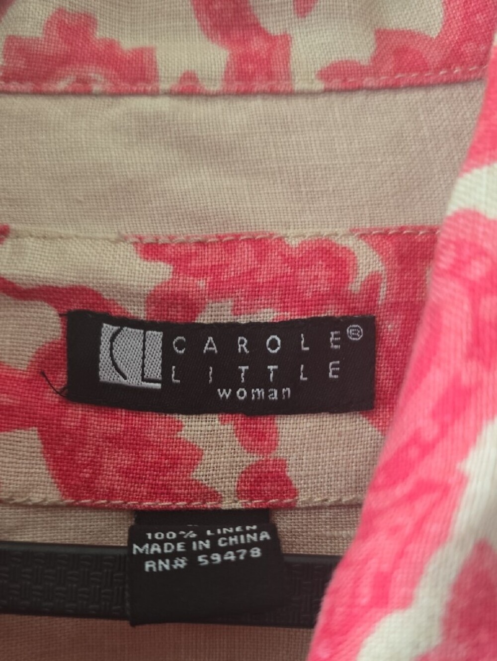 Carole Little Coral Paisley-Print Denim Jacket - Picture 2 of 8